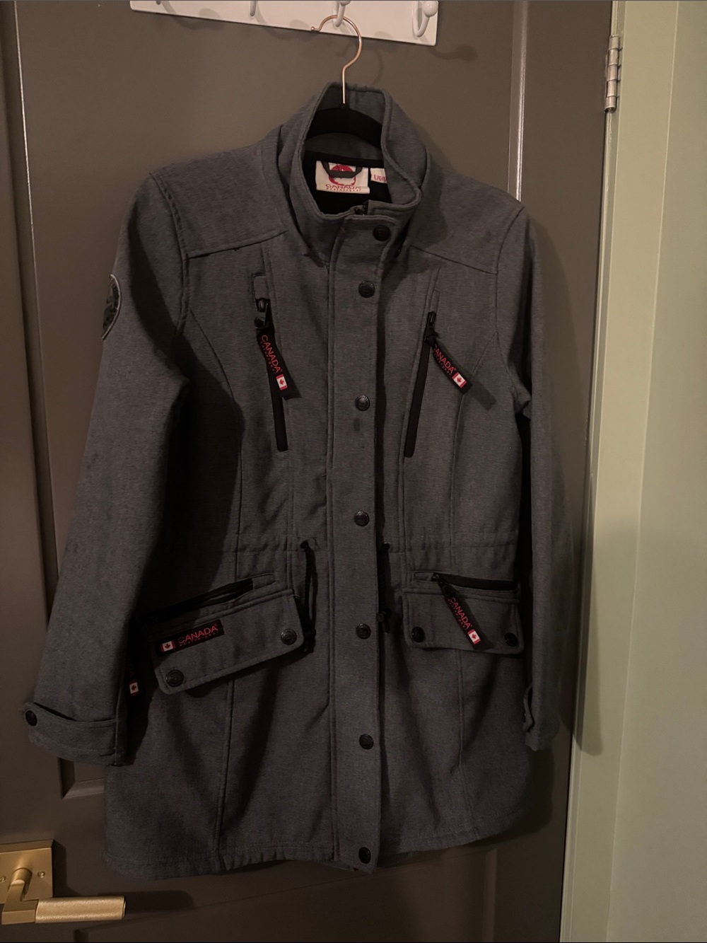 Canada Weather Gear Women's Utility Jacket in Charcoal Gray - Large